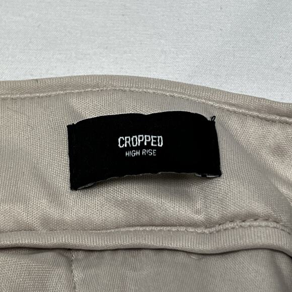 Sequin Wide Leg Cropped High Rise Women's Med Disco Party Glam Y2K Holiday NYE - Picture 7 of 12